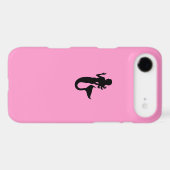 Ocean Glow_Black-on-Pink Mermaid Barely There iPod Case (Back (Horizontal))