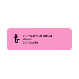 Ocean Glow_Black on Pink Mermaid Label