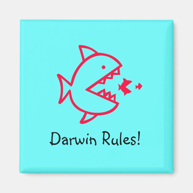 Ocean Glow_Darwin Rules! Magnet (Front)