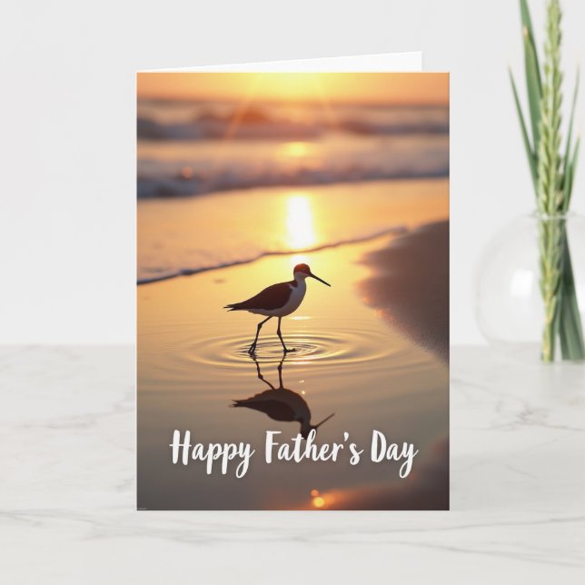 Ocean Glow Fathers Day Scene Card (Front)