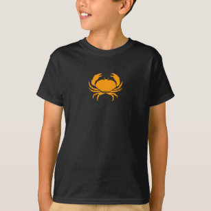 Ocean Glow_Orange on Black Crab T-Shirt