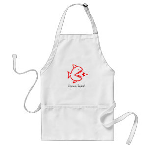 Ocean Glow_random_Darwin Rules! Adult Apron