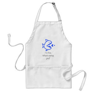 Ocean Glow_random_I'm fine what's eating you? Adult Apron