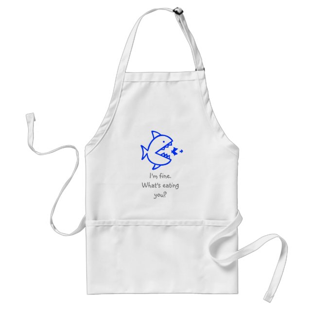 Ocean Glow_random_I'm fine what's eating you? Adult Apron (Front)