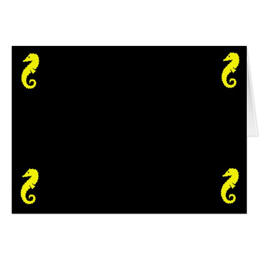 Ocean Glow_Yellow Seahorse 4 corners (Front Horizontal)