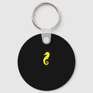 Ocean Glow_Yellow Seahorse Keychain
