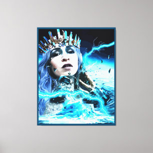 Ocean Goddess Fantasy Abstract Art Canvas Print