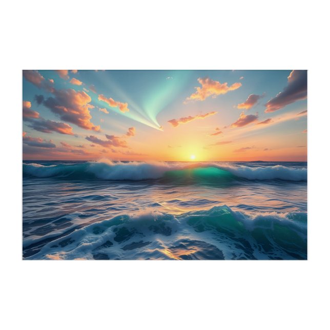 Ocean Green Acrylic Print (Front)