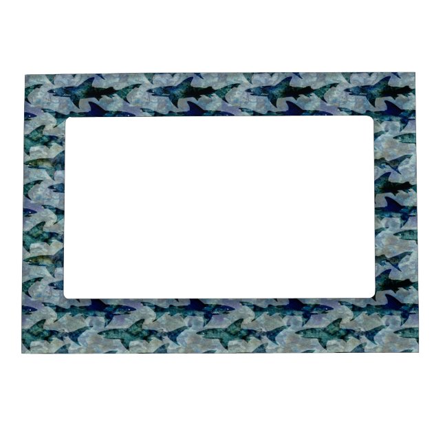 Ocean Green Sharks Magnetic Frame (Front)