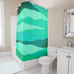 Ocean Green Shower Curtain