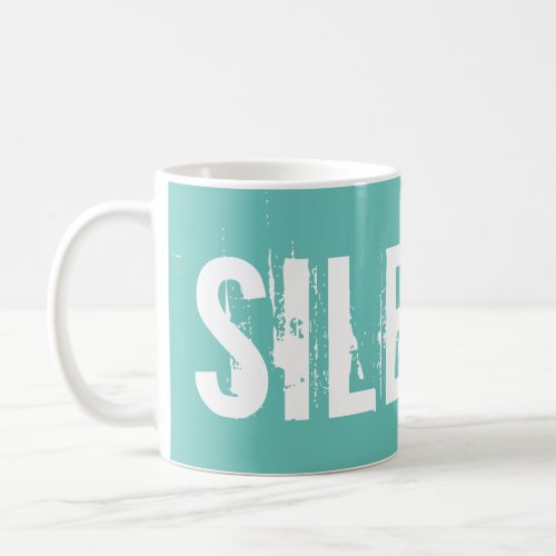 Ocean green Silence Coffee Mug