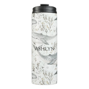 Ocean Grey Whales Thermal Tumbler