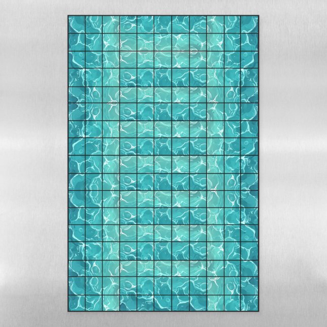 Ocean Gridmap Magnetic Dry Erase Sheet (Vertical)