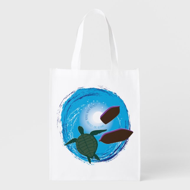 Ocean Grocery Bag (Front)