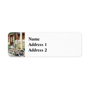Ocean Grove NJ– Bicycle in Front of Ice Cream Shop Label