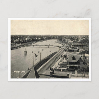Ocean Grove NJ, Panorama, Vintage Style Postcard