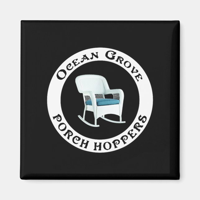 Ocean Grove Nj Rch Hopper Summer Beach Gift Men Wo Magnet (Front)