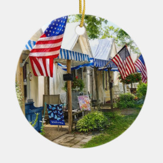 Ocean Grove NJ – Tent City Ceramic Ornament