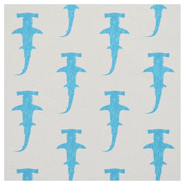 Shark Fun Fabric | Zazzle