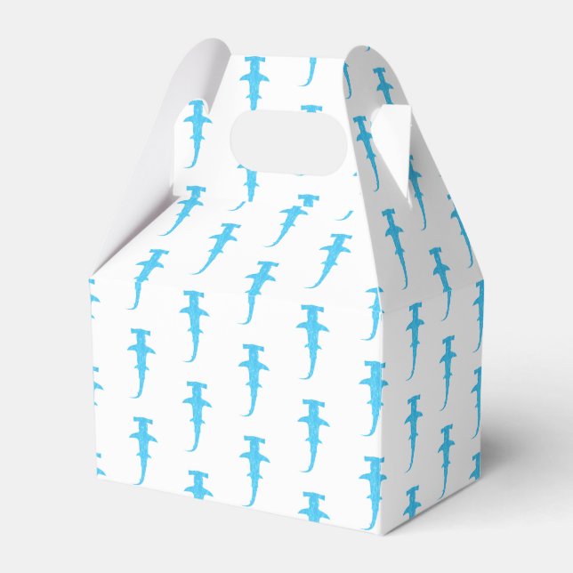 Ocean Hammerhead Shark Favor Boxes (Front Side)