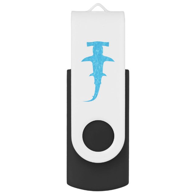 Ocean Hammerhead Shark Flash Drive (Back (Vertical))