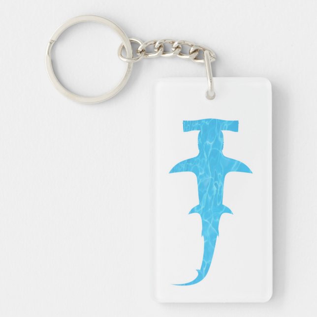 Ocean Hammerhead Shark Keychain (Front)