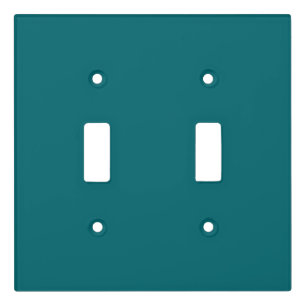 Ocean Harbor Blue, Teal Jewel Tone Solid Color Light Switch Cover