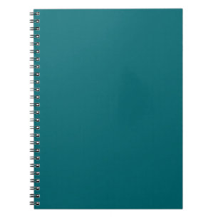 Ocean Harbor Blue, Teal Jewel Tone Solid Color Notebook