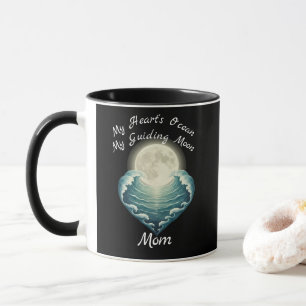 Ocean Heart Guiding Moon Mom Mug