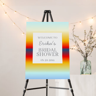 Ocean Horizon Bridal Shower Sign Foam Board