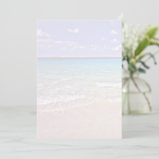 Ocean Horizon Tropical Scenic Blank Paper (Standing Front)