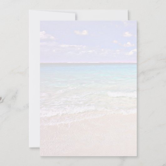 Ocean Horizon Tropical Scenic Blank Paper (Back)