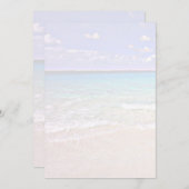 Ocean Horizon Tropical Scenic Blank Paper (Front/Back)