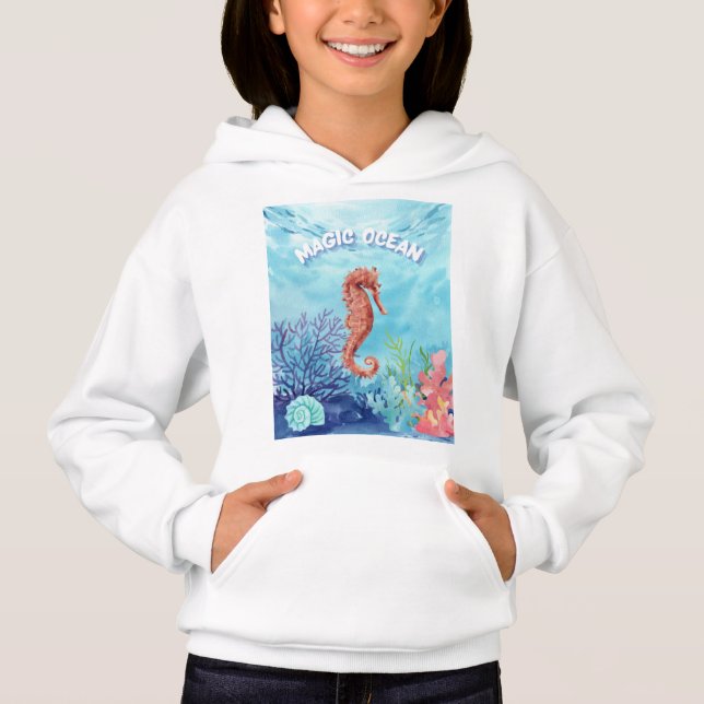 Ocean horse hoodie (Front)