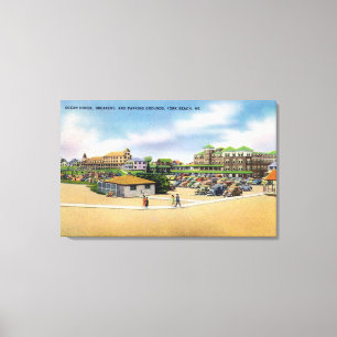 Ocean House, Breakers, and Parking Grounds Canvas Print