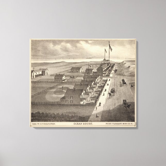 Ocean House, Point Pleasant, NJ Canvas Print (Front)