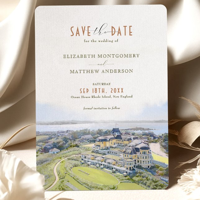 Ocean House Rhode Island Save the Date Invitation (Creator Uploaded)