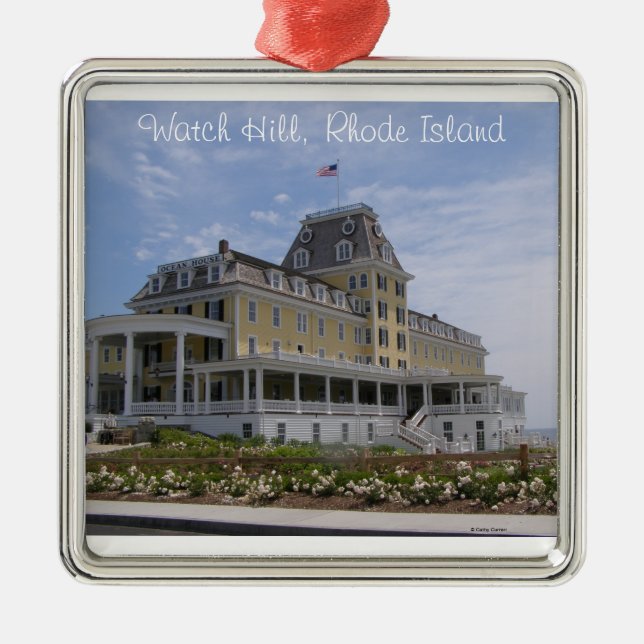 Ocean House, Watch Hill, RI Metal Ornament (Front)