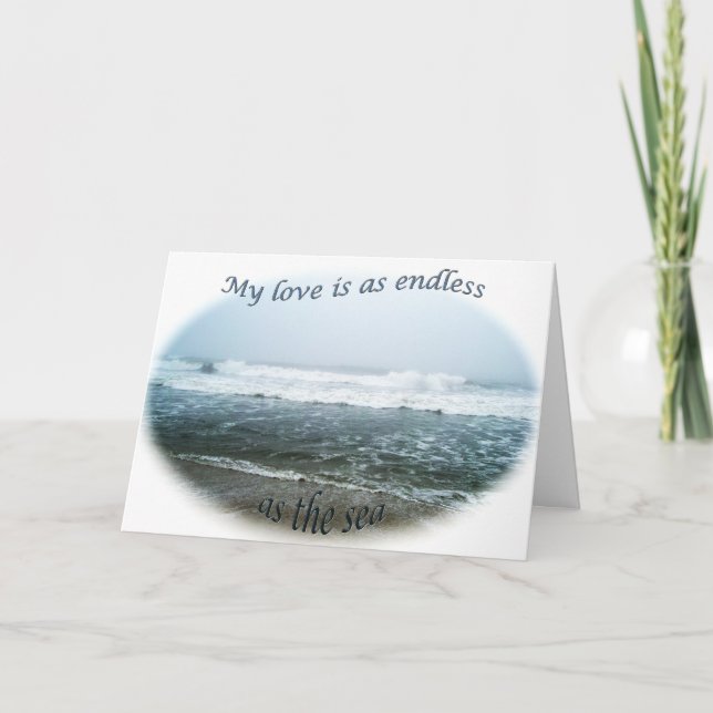 Ocean I Love You Card (Front)