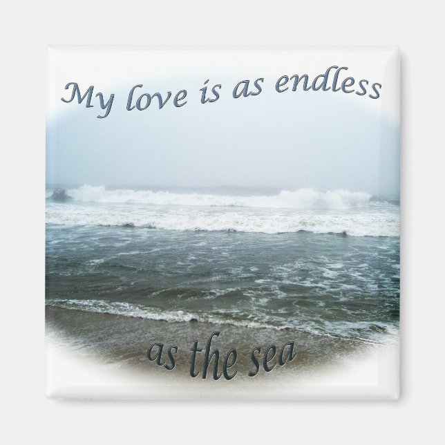 Ocean I Love You Magnet (Front)