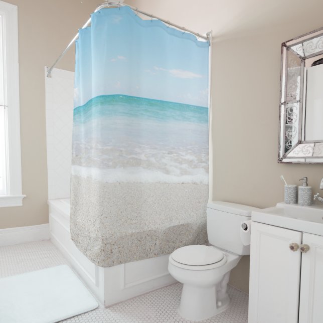 Ocean I Shower Curtain (In Situ)