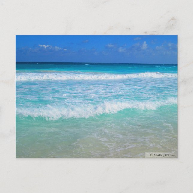 OCEAN IN CANCUN, MEXICO #1 POSTCARD (Front)