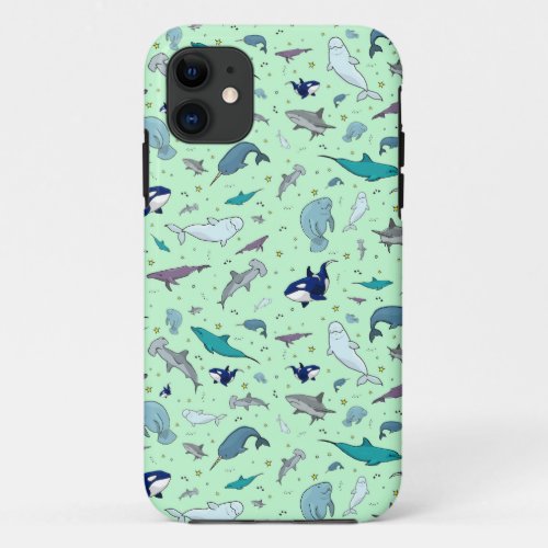 Ocean in Green iPhone 11 Case