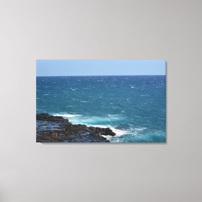 Ocean in Kauai Canvas Print (Front)