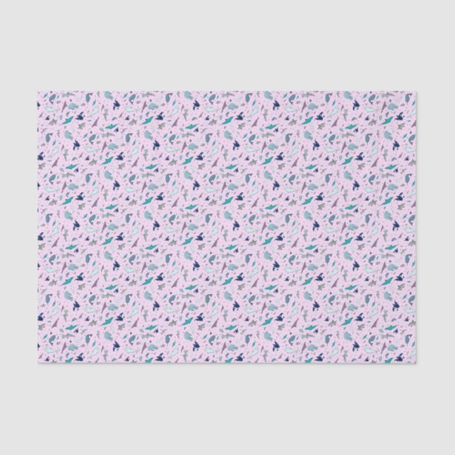 Ocean in Pink Tissue Paper (Front)