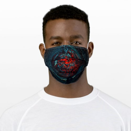 Ocean Inferno Red Glow Adult Cloth Face Mask