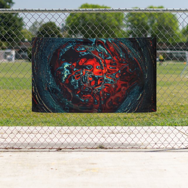 Ocean Inferno Red Glow Banner (Insitu)