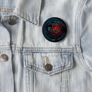 Ocean Inferno Red Glow Button