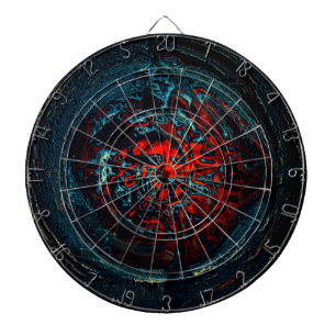 Ocean Inferno Red Glow Dart Board