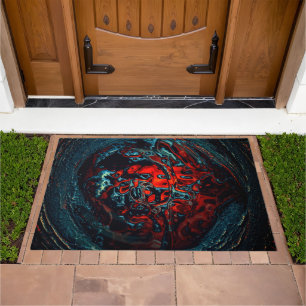 Ocean Inferno Red Glow Doormat